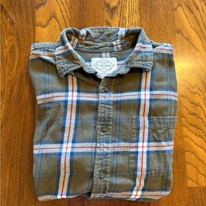 St. John's Bay Green Plaid Casual Shirt